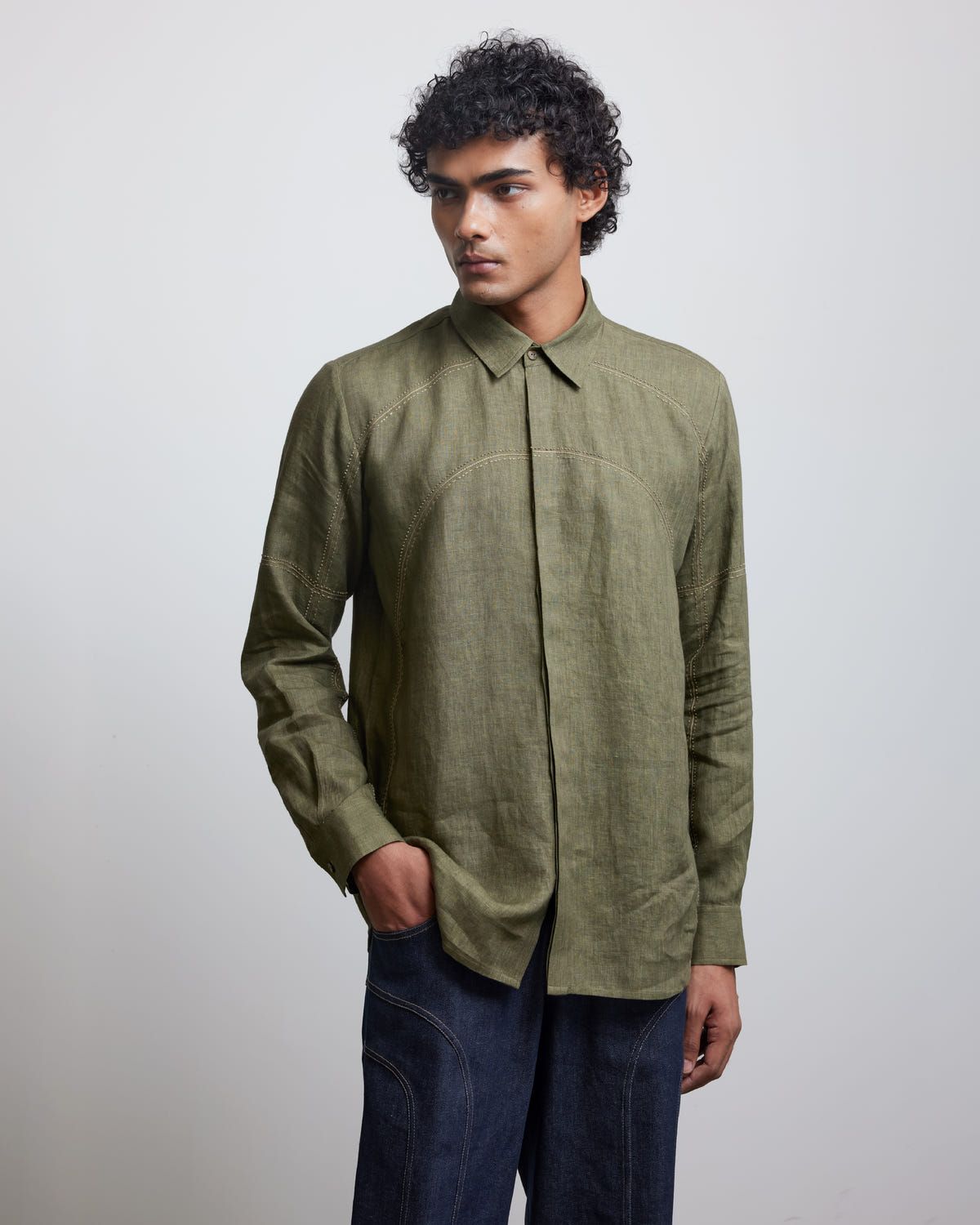 BAUHAUS THREE LINE STITCH SHIRT - image 3