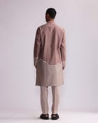 HALF AND HALF KURTA WITH MATCHING PANTS view 2