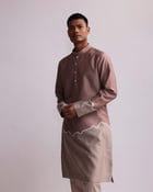 HALF AND HALF KURTA WITH MATCHING PANTS view 3