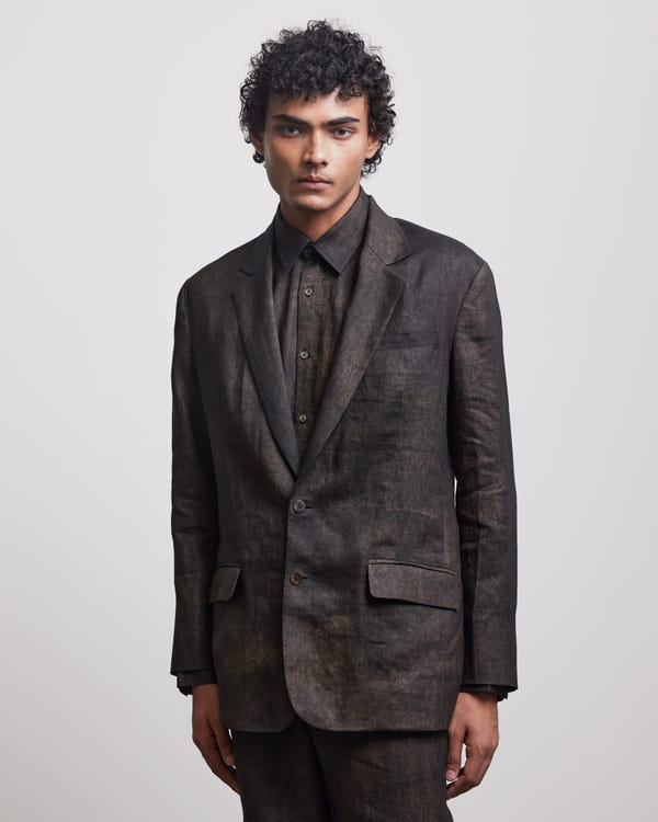 Countrymade India — BRONZE SINGLE BREASTED BLAZER