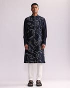 Shadow Camo Hand Embroidered Kurta Set view 1