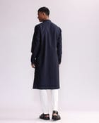 Shadow Camo Hand Embroidered Kurta Set view 3