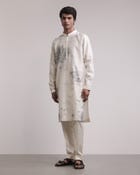 Residual Scattered Stitches Kurta Set view 1