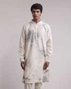 Residual Scattered Stitches Kurta Set view 3