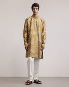 Dust Print Silk Kurta view 1