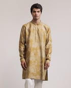 Dust Print Silk Kurta view 3