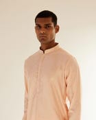 Black Hole Placement Embroidery Kurta Set view 3