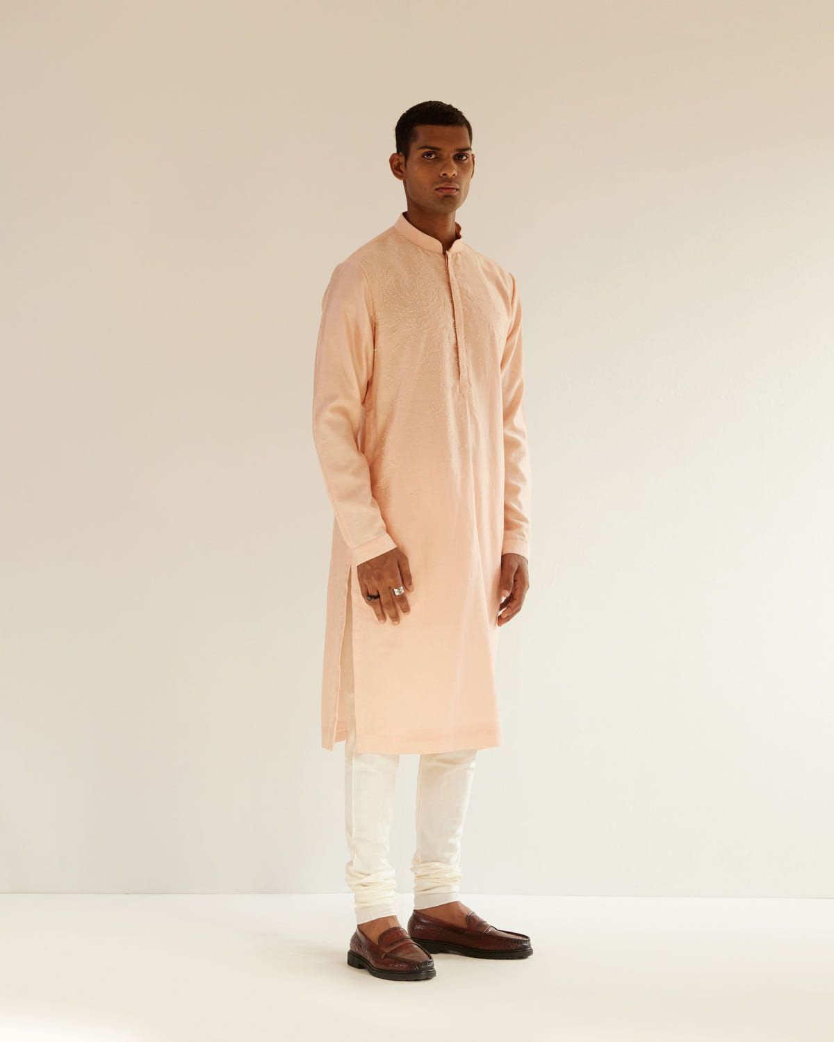 Black Hole Placement Embroidery Kurta Set - image 4