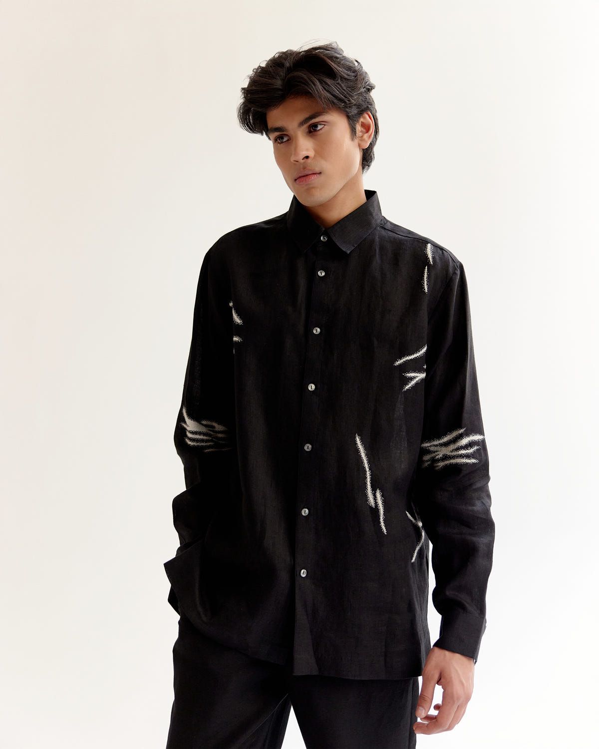 Embroidered Wrinkle Shirt - image 2