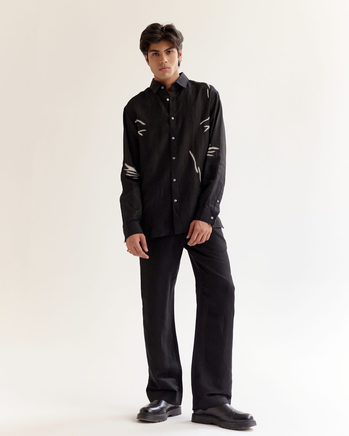Embroidered Wrinkle Shirt - image 4