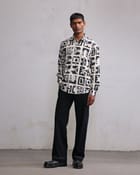 Modern ruins printed shirt view 4