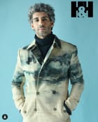 Camo-Clouds Trench Coat view 1