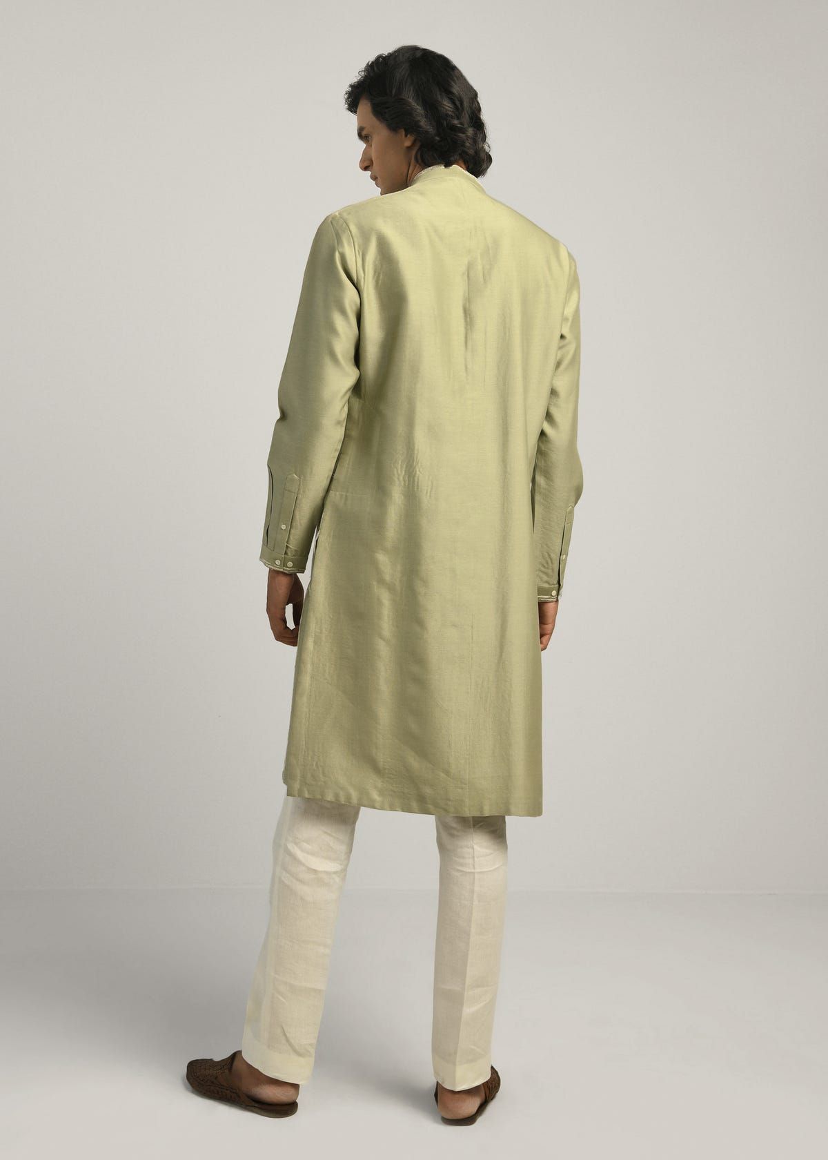 Rustic Lines Hand Embroidered Kurta Set - image 4