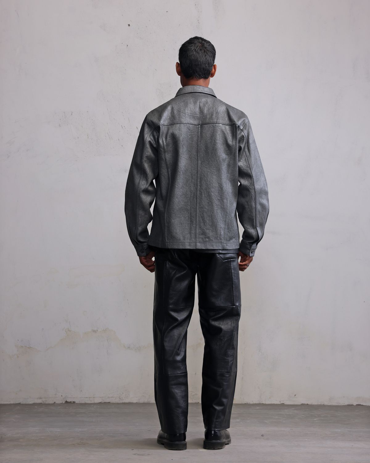 Silver coated denim jacket - image 2