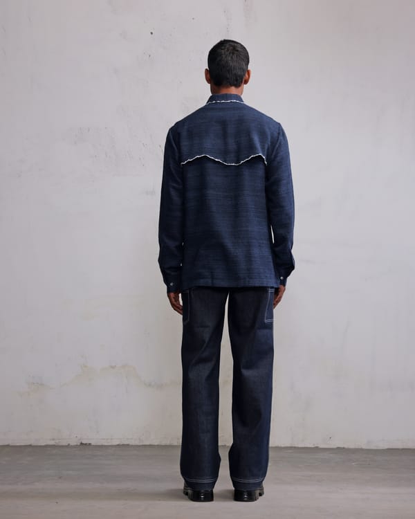 Countrymade India — Fractured line yoke shirt
