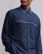 Fractured line yoke shirt view 3