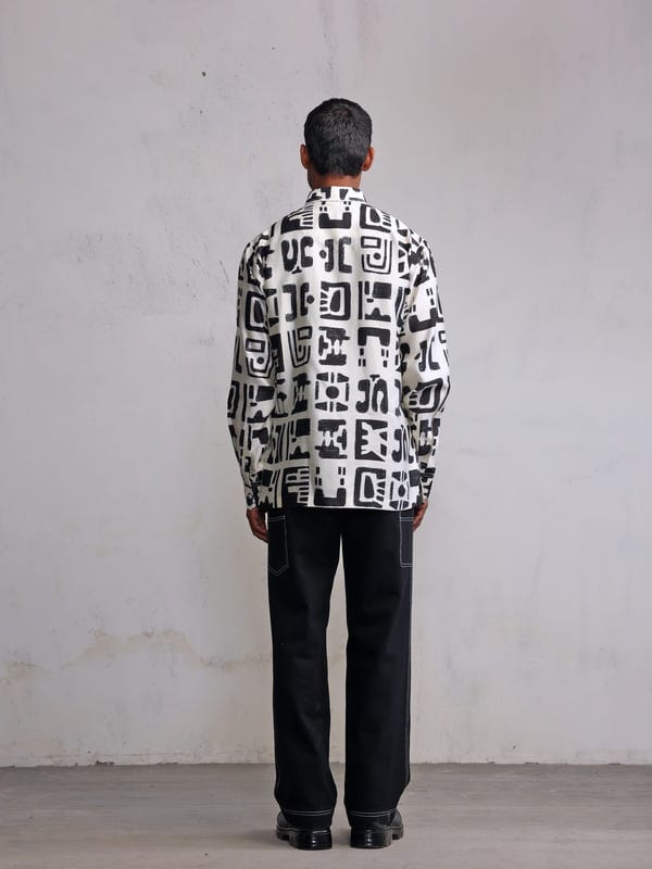Countrymade India — Fossil printed silk shirt