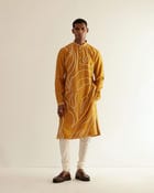 DNA Embroidered Kurta Set view 1