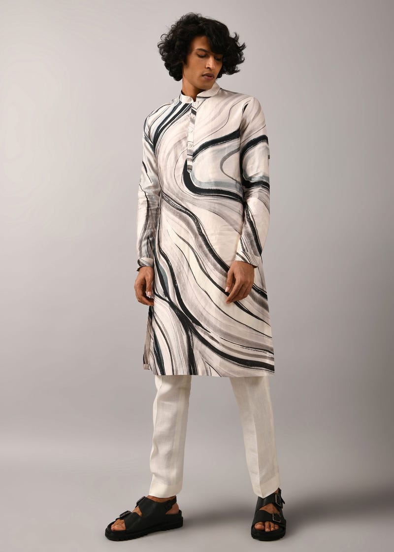 Airborne Strokes Kurta