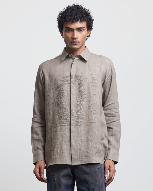 Countrymade India — STONE FADED GHOST SHADOW SHIRT