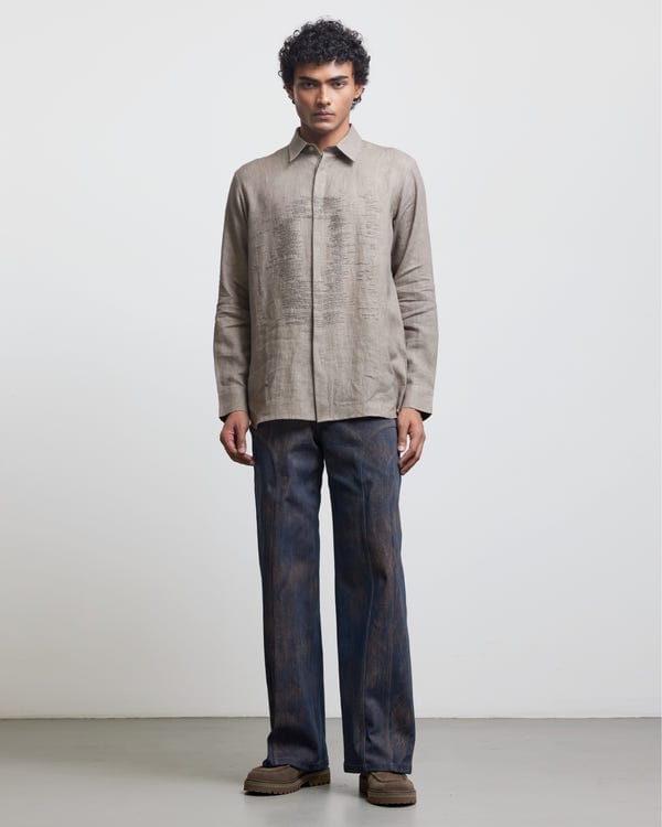 Countrymade India — STONE FADED GHOST SHADOW SHIRT