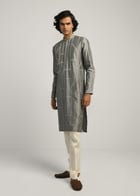 Fuselage Hand Emb Kurta Set view 2