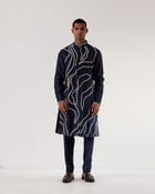 DNA Front Open Kurta Set view 1