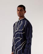 DNA Front Open Kurta Set view 3