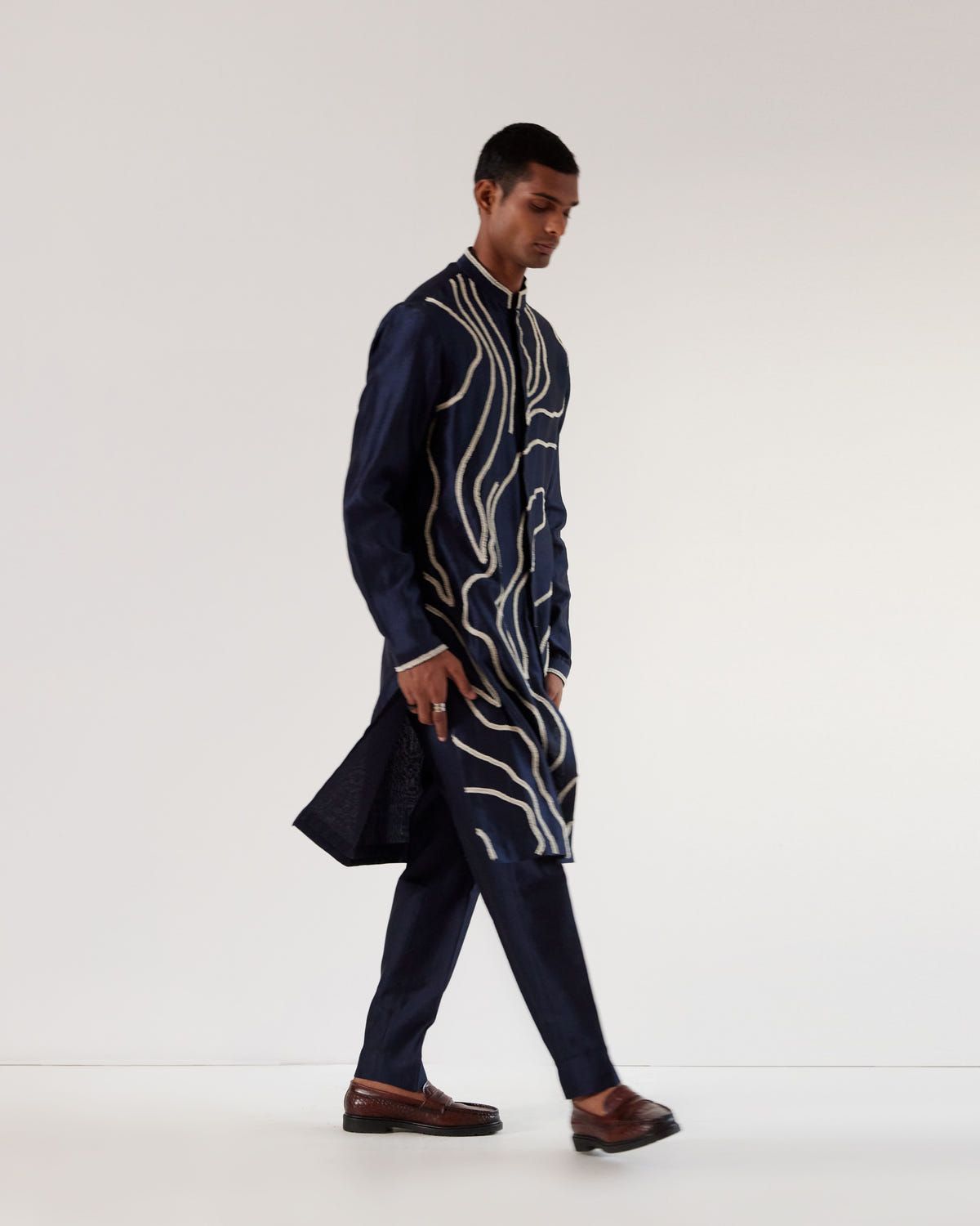 DNA Front Open Kurta Set - image 4