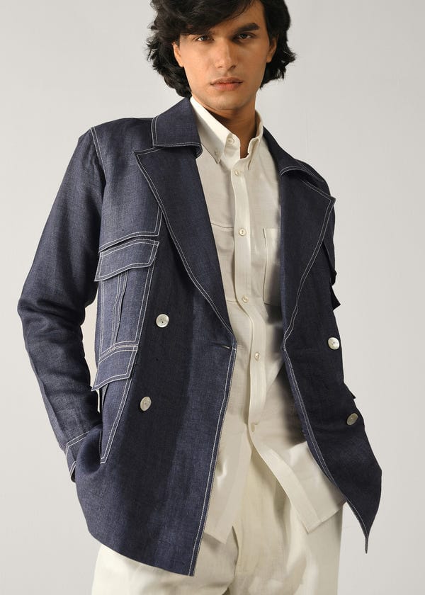 Countrymade India — Cropped Trench Jacket