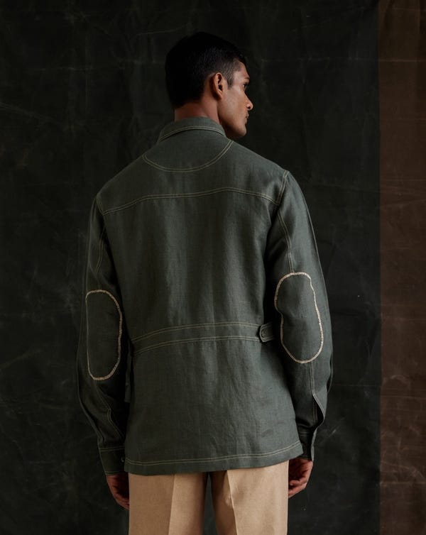 Countrymade India — Crochet Safari Shirt