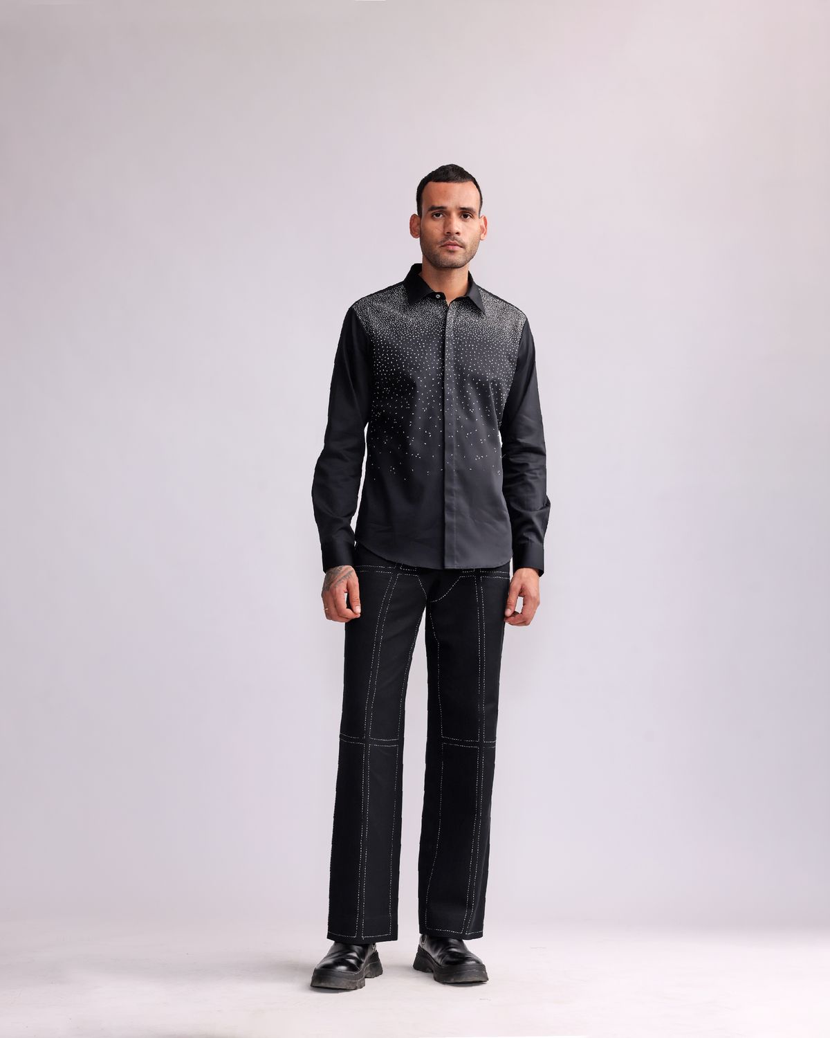 NIGHT SKY EMBROIDERED SHIRT - image 3