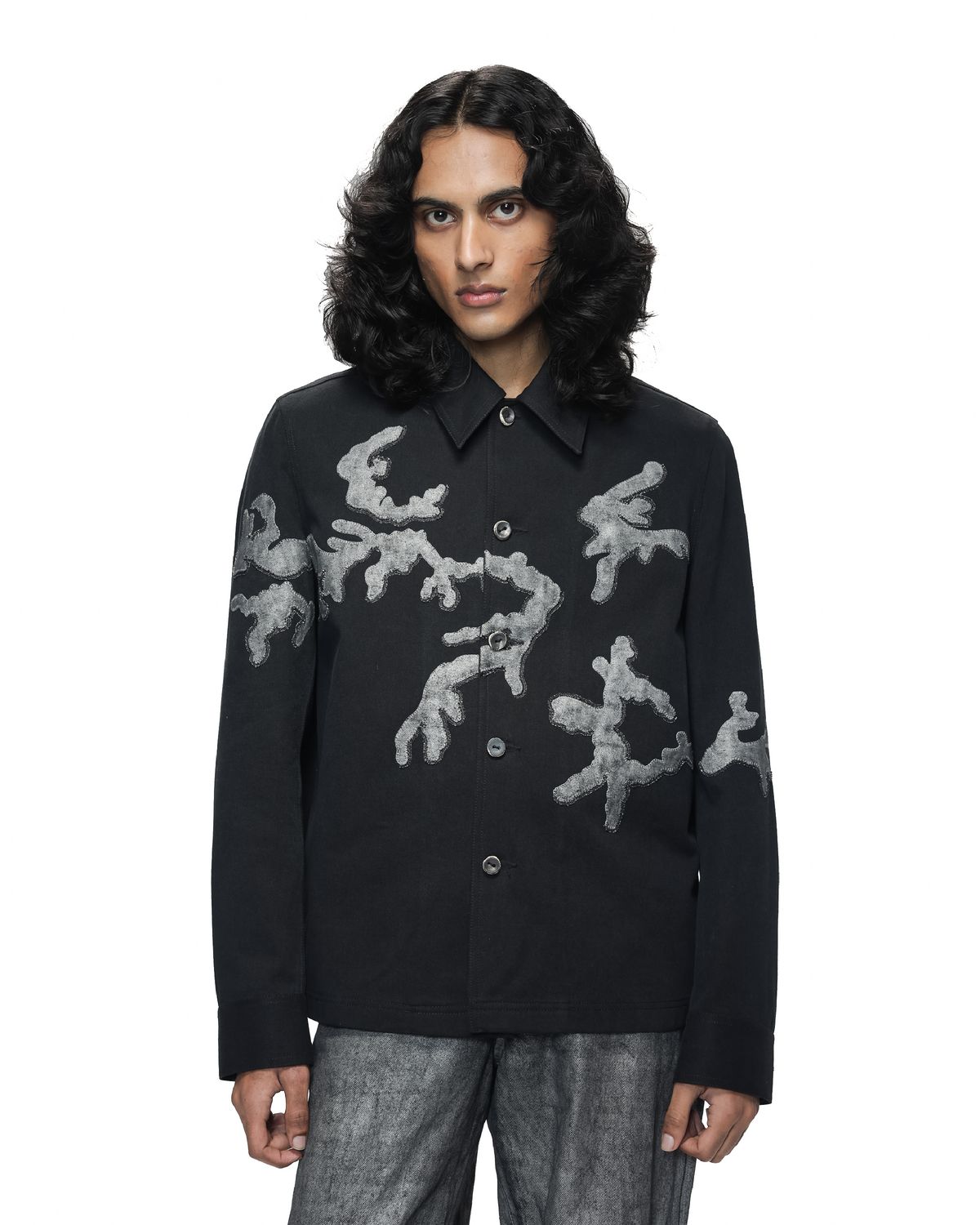 Residual Camo Denim Jacket - image 1
