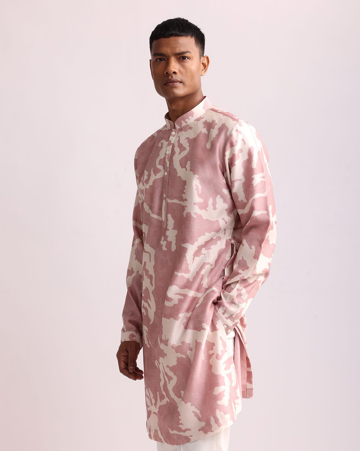 Camouflage Shadow Print Kurta - image 3