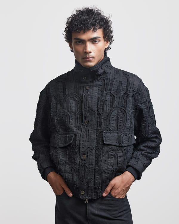 Countrymade India — FRAY MULTI ARCH FLIGHT JACKET