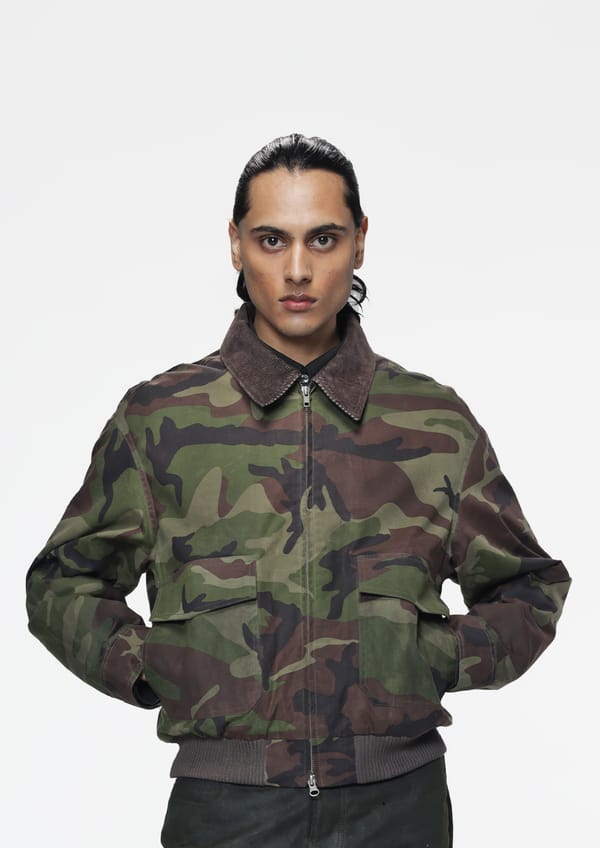 Countrymade India — Woodland Camouflage Flight Jacket