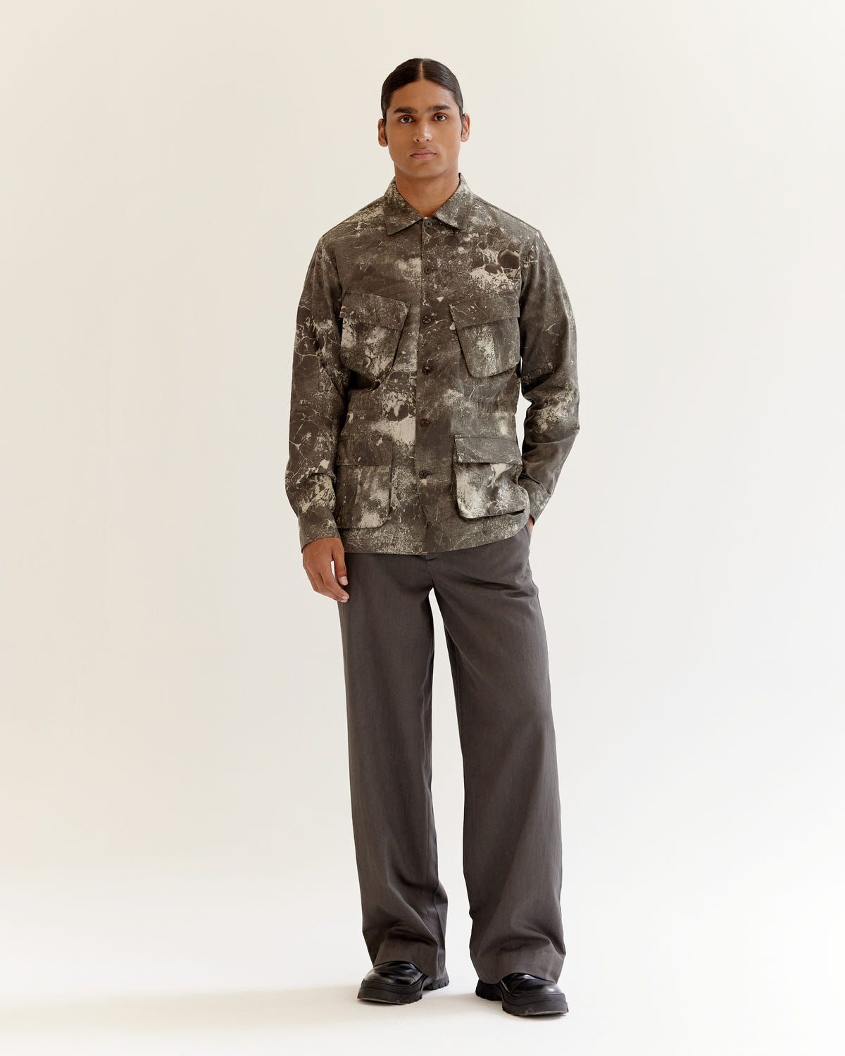 Skin Textured Batik Jungle Jacket - image 2