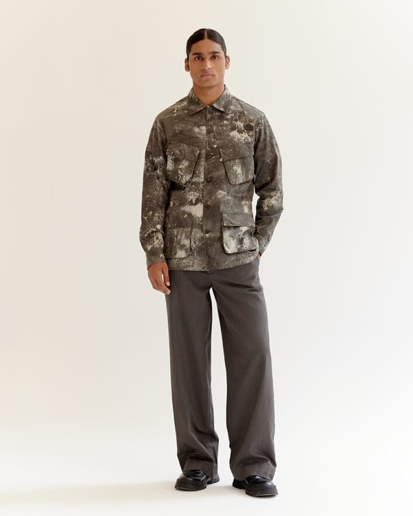 Countrymade India — Skin Textured Batik Jungle Jacket