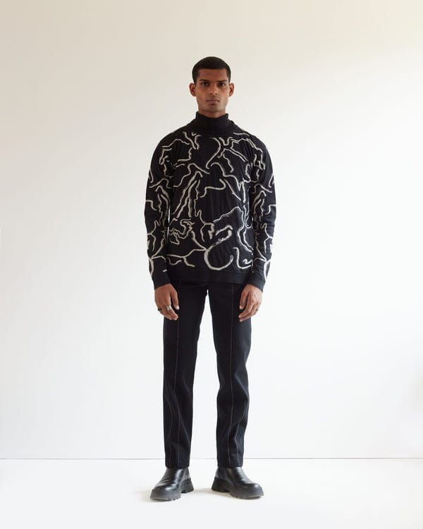 Countrymade India — Desert Wave Jacquard Sweater