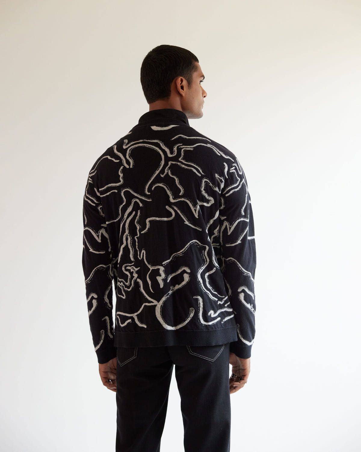Desert Wave Jacquard Sweater - image 4
