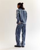 Creased Batik Denim Jeans view 2