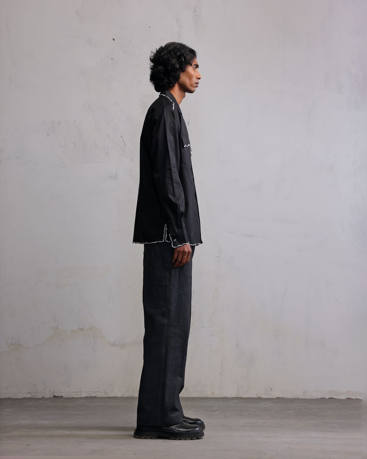 Fractured line flap shirt - image 3