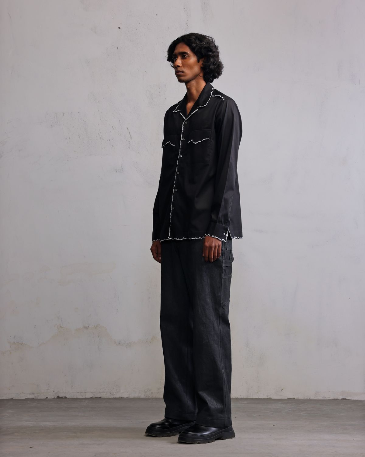 Fractured line flap shirt - image 4