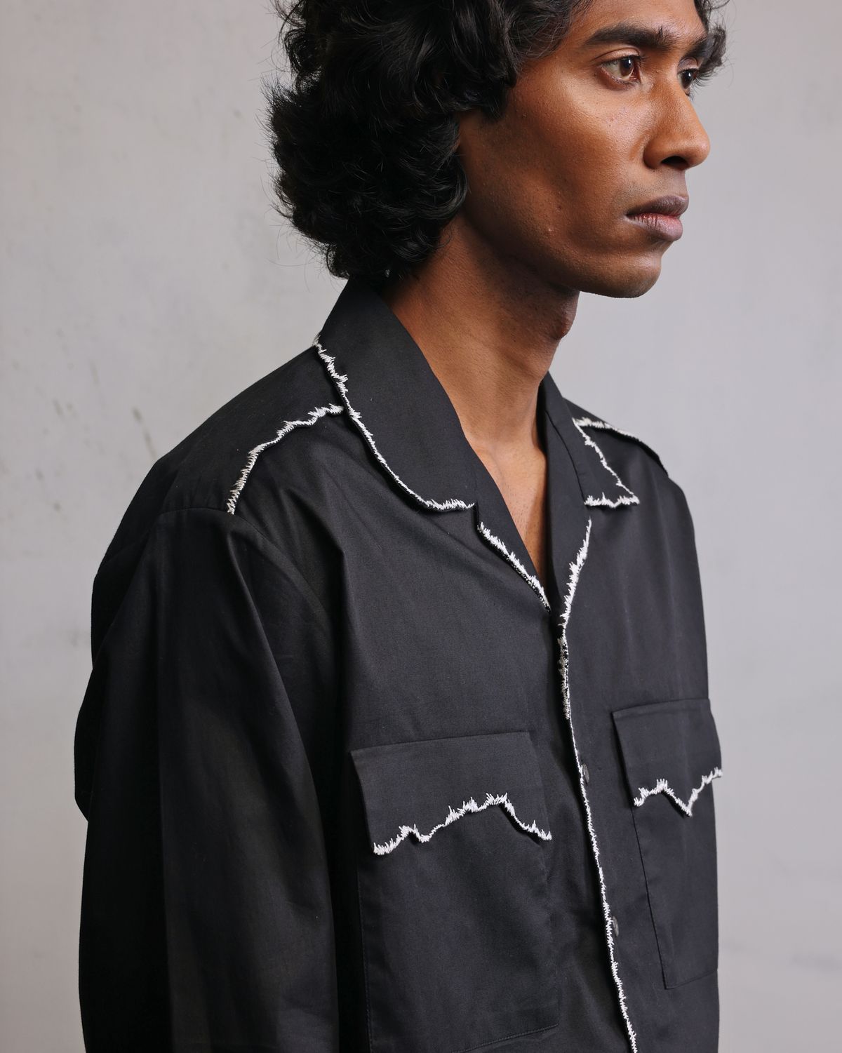 Fractured line flap shirt - image 5
