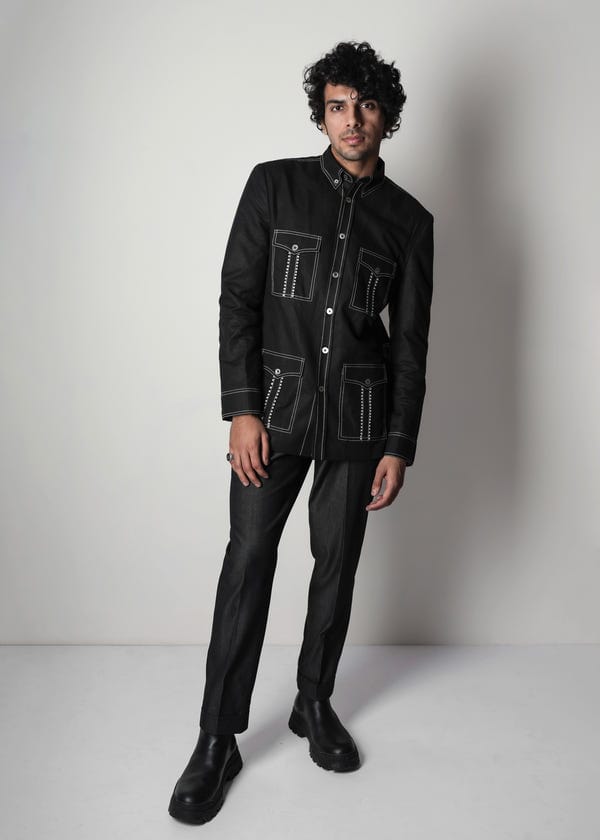 Countrymade India — Dots Safari Jacket