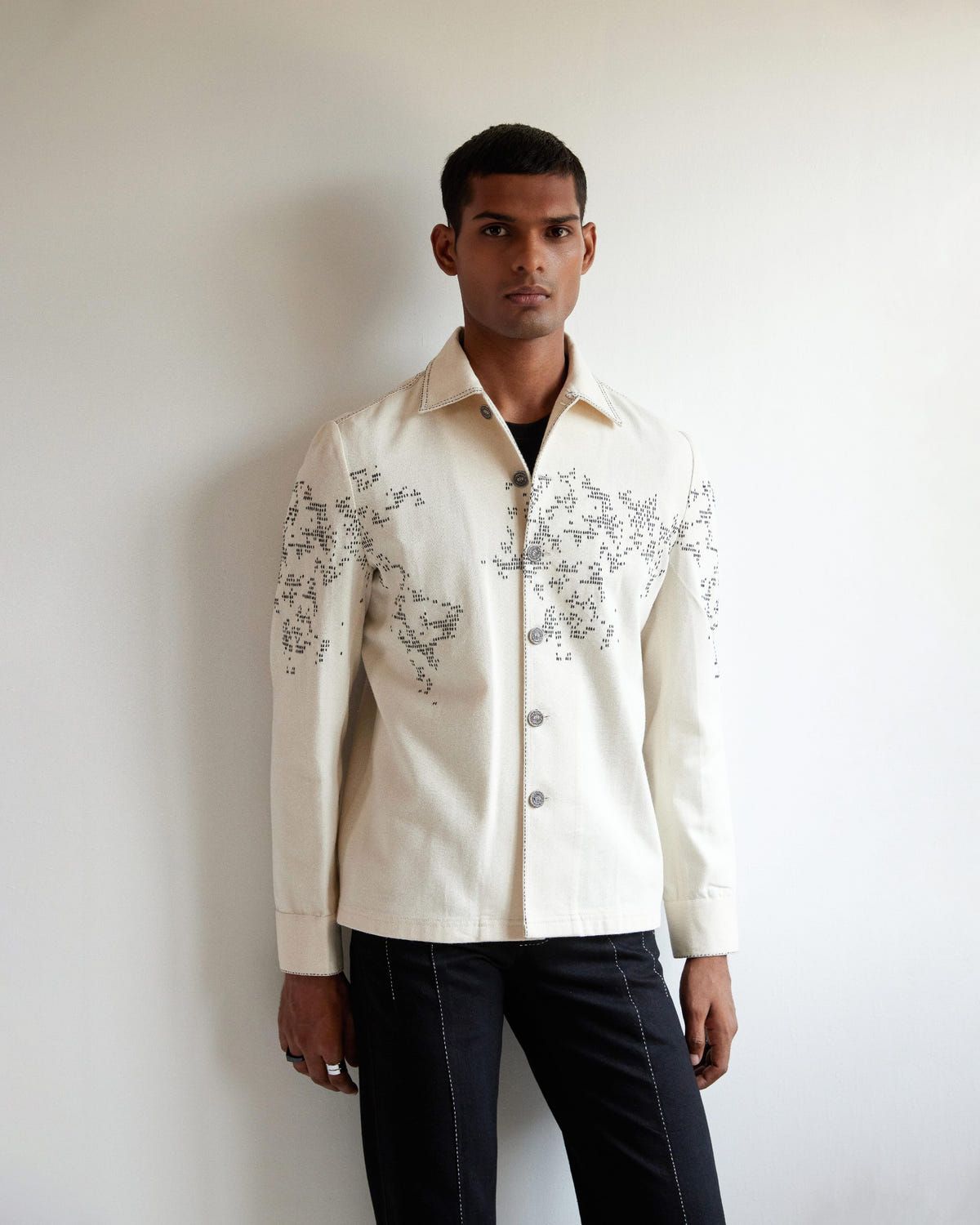 Map Denim Jacket - image 2