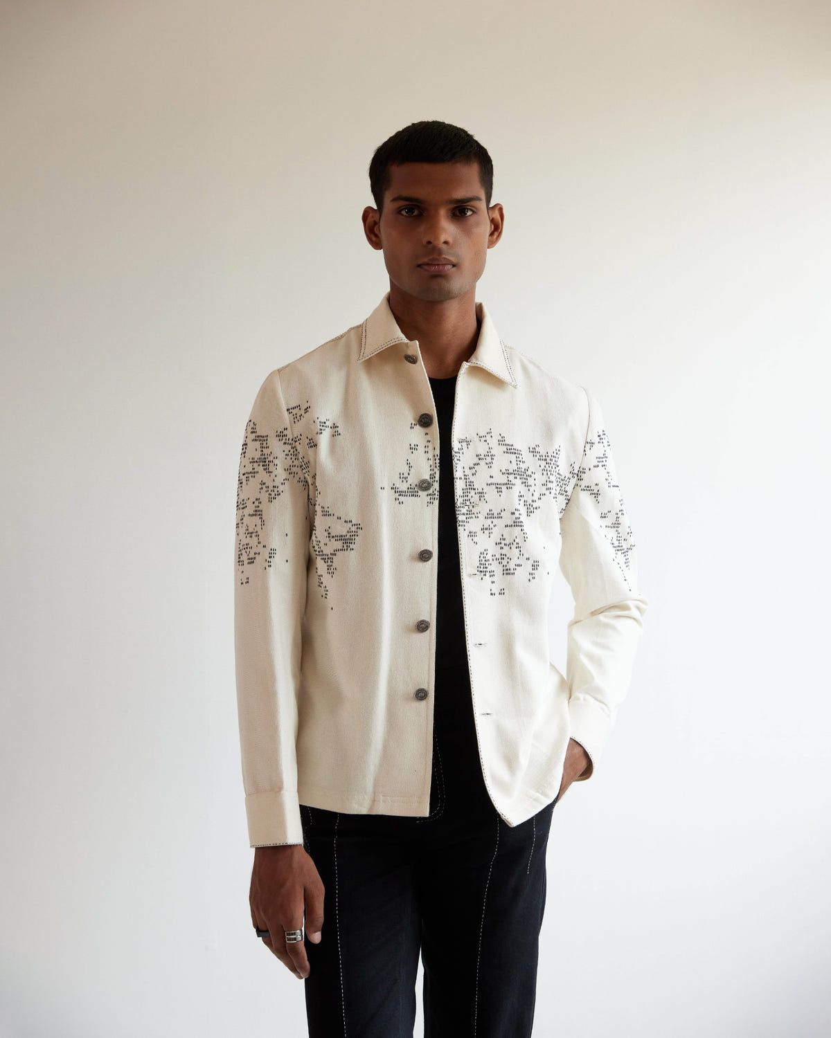 Map Denim Jacket - image 3