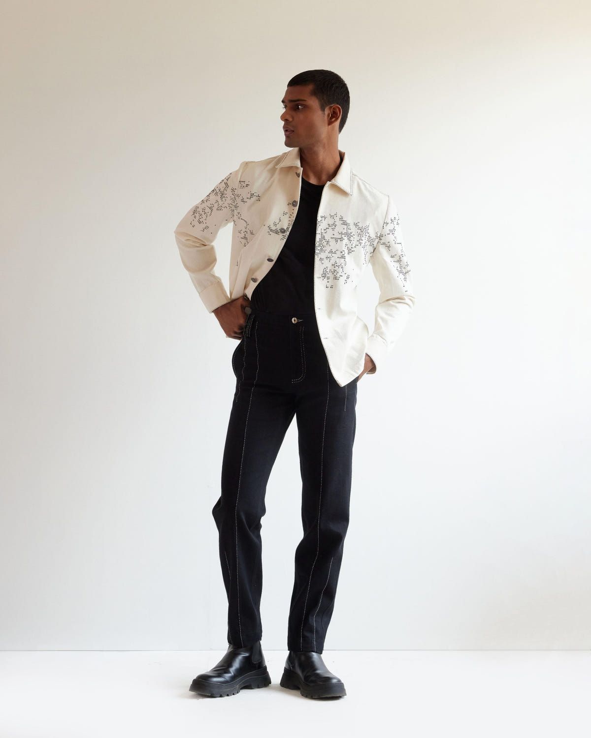 Map Denim Jacket - image 4
