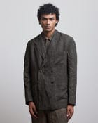 STONE OLIVE DOUBLE BREASTED BLAZER view 1