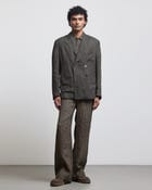 STONE OLIVE DOUBLE BREASTED BLAZER view 2